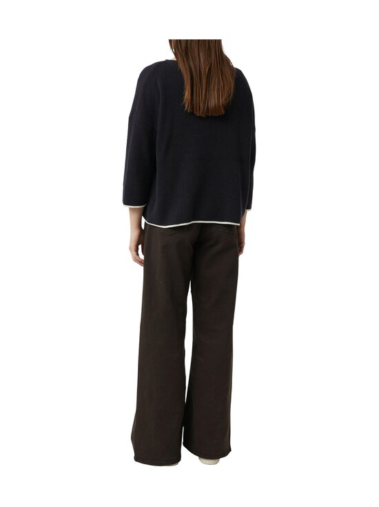 Comma - Knit With Contrast -neulepusero - 5976 NAVY | Stockmann - photo 4