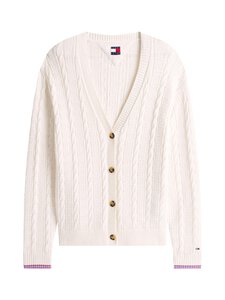 Tommy Jeans - Palmikkoneuletakki - YBH ANCIENT WHITE | Stockmann