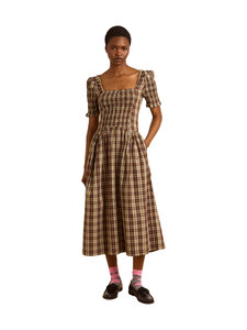 Damson Madder - Emmy Shirred -midimekko - COCOA | Stockmann