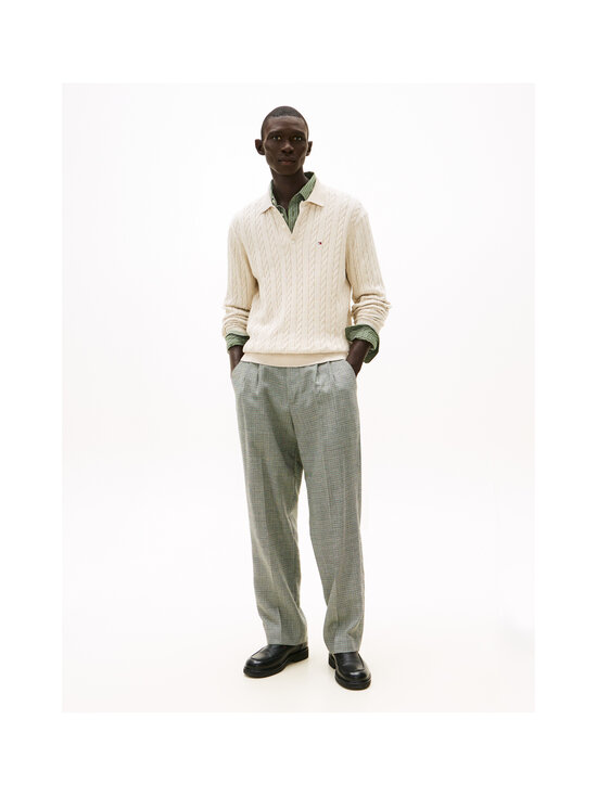 Tommy Hilfiger - Classic Cotton Cable -pikeepaita - HGF HEATHERED OATMILK | Stockmann - photo 3