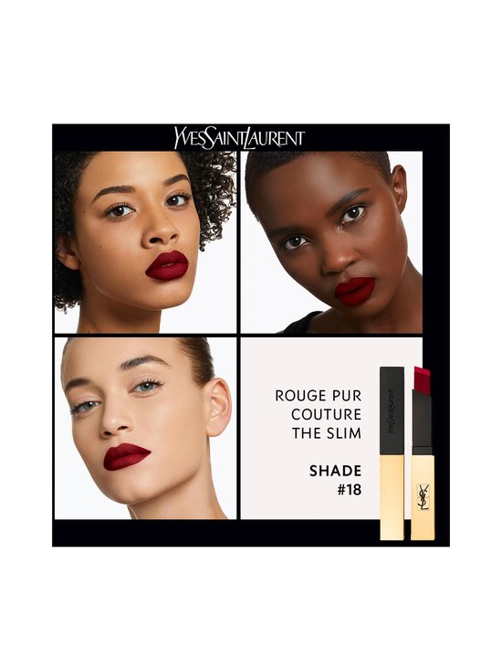Yves Saint Laurent - Rouge Pur Couture The Slim Lipstick -huulipuna - 18 REVERSE RED - photo 6 Yves Saint Laurent - Rouge Pur Couture The Slim Lipstick -huulipuna - 18 REVERSE RED | Stockmann - photo 6