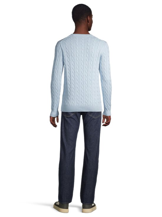 GANT - Palmikkoes kampsun Classic Cotton - 498 ICE BLUE MELANGE | Stockmann - photo 3