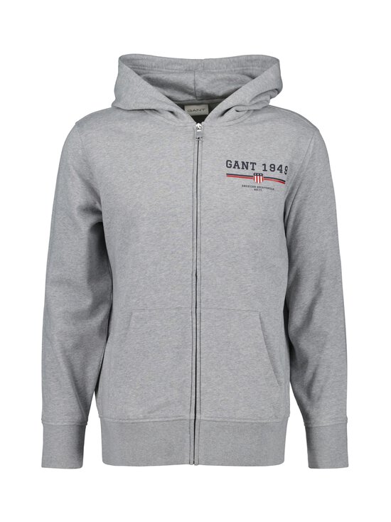 GANT - Graphic Full Zip jaka ar kapuci - 93 GREY MELANGE - photo 1 GANT - Graphic Full Zip jaka ar kapuci - 93 GREY MELANGE | Stockmann - photo 1