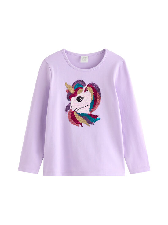 Lindex - Reversible Sequins T-krekls - 4813 LILAC | Stockmann - photo 1