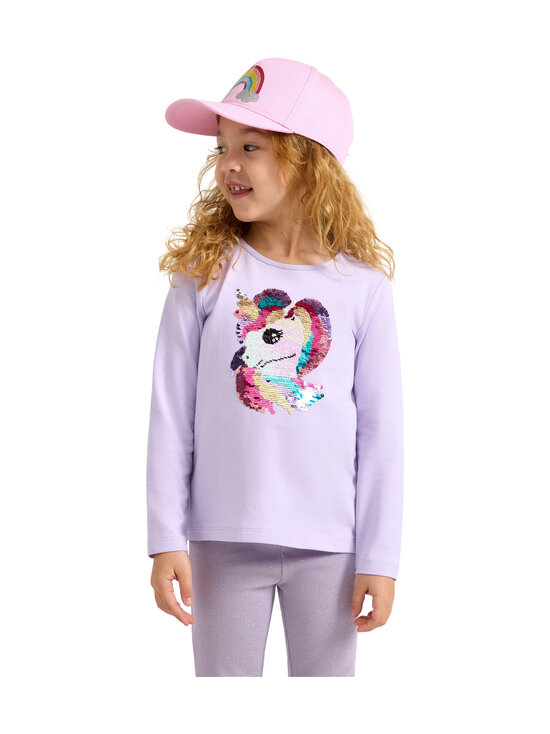 Lindex - Reversible Sequins T-krekls - 4813 LILAC | Stockmann - photo 3