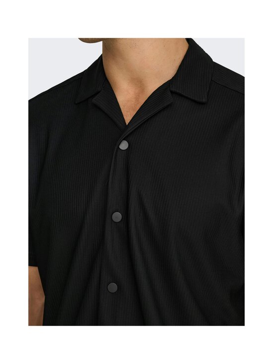 Only & Sons - OnsKari Life Relaxed Fit Resort krekls ar apkakli - BLACK - photo 4 Only & Sons - OnsKari Life Relaxed Fit Resort krekls ar apkakli - BLACK | Stockmann - photo 4