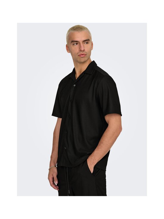 Only & Sons - OnsKari Life Relaxed Fit Resort krekls ar apkakli - BLACK - photo 7 Only & Sons - OnsKari Life Relaxed Fit Resort krekls ar apkakli - BLACK | Stockmann - photo 7