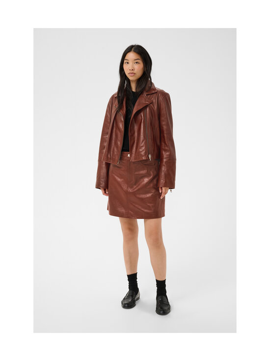 Part Two - CimmiePW-nahkatakki - 130 BROWN OUT | Stockmann - photo 3