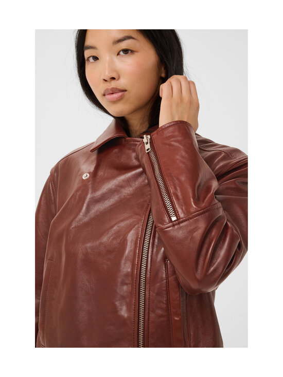 Part Two - CimmiePW-nahkatakki - 130 BROWN OUT | Stockmann - photo 7