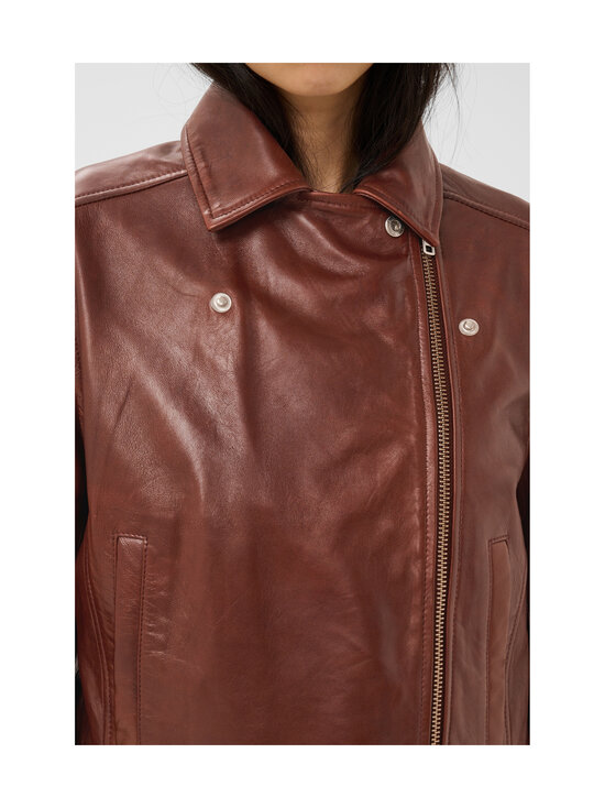 Part Two - CimmiePW-nahkatakki - 130 BROWN OUT | Stockmann - photo 8