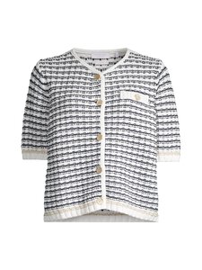 rich & royal - Boxy Striped Structured -neuletakki - PEARL WHITE 113 | Stockmann