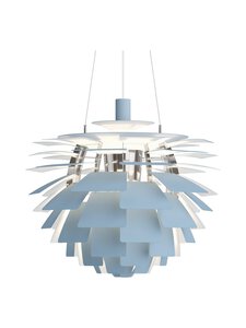 Louis Poulsen - PH Artichoke -valaisin 480 mm - DUSTY BLUE/HIGH LUSTRE CHROME PLATED | Stockmann