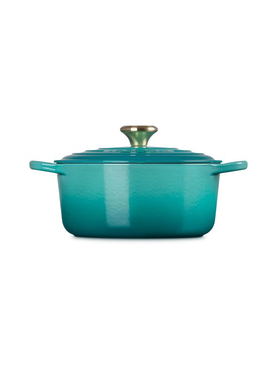 Le Creuset - Bleu Riviera Cast Iron Round Casserole -valurautapata 24 cm - BLEU RIVIERA | Stockmann - photo 3
