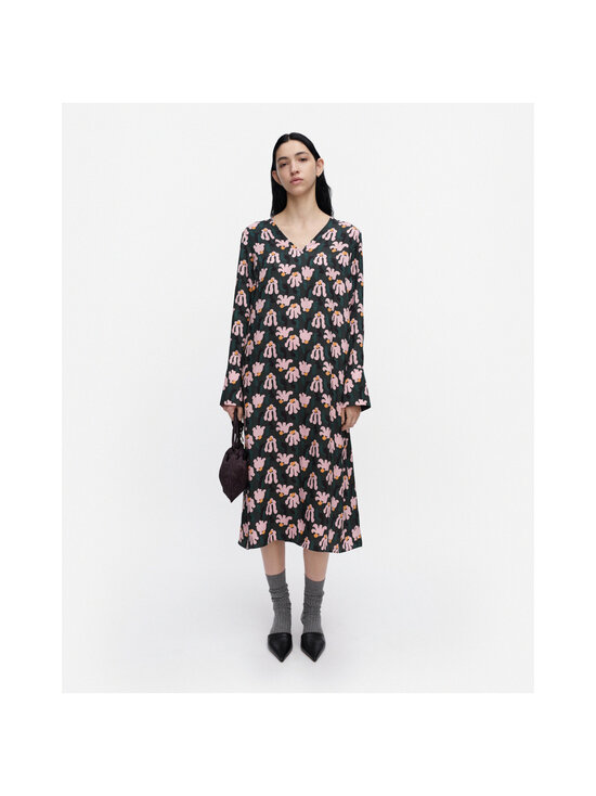 Marimekko - Kleit Nauru Kukkahattu - 693 DARK GREEN, LIGHT PINK, ORANGE | Stockmann - photo 3