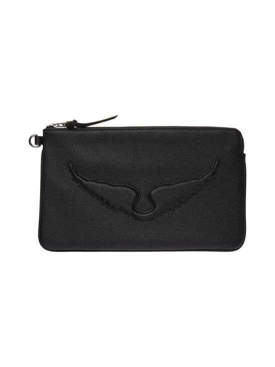 Zadig&Voltaire - Angel Pouch Grained Leather -pussukka - BLACK | Stockmann - photo 1