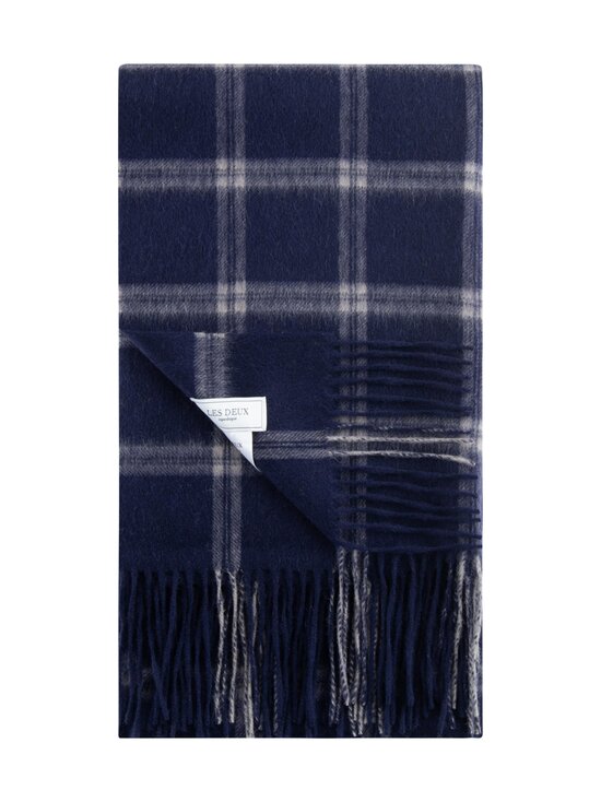 Check Wool Scarf -villahuivi