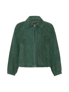 Max Mara Weekend - WkdZuppa-mokkanahkatakki - 002 DARK GREEN | Stockmann