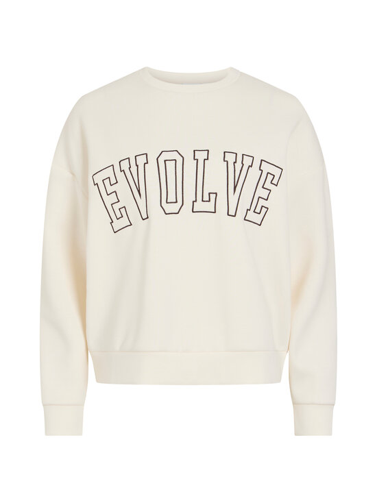 Vila - ViReflect Cherie O-neck -collegepaita - BIRCH DETAIL:EMB RAISIN | Stockmann - photo 1