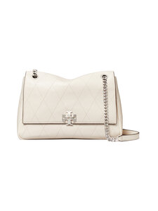 Tory Burch - Charlie Quilted Shoulder ādas soma - LIGHT CREAM | Stockmann
