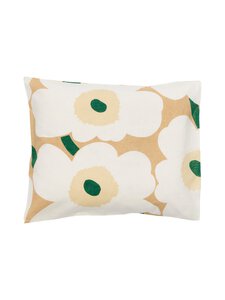 Marimekko - Unikko-tyynyliina - 818 SAND, OFF WHITE, HAY, EMERALD | Stockmann