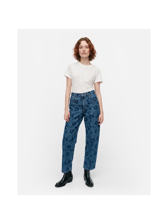 550 MID INDIGO Marimekko Maridenim Barrel Unikko farkut Farkut 550 MID INDIGO Marimekko Maridenim Barrel Unikko farkut Farkut