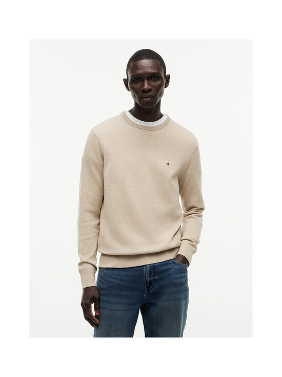 Tommy Hilfiger - Essential Cotton Crew -neule - ADK BATIQUE KHAKI HEATHER | Stockmann - photo 2