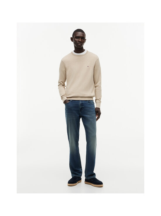 Tommy Hilfiger - Essential Cotton Crew -neule - ADK BATIQUE KHAKI HEATHER | Stockmann - photo 4