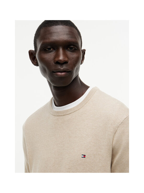 Tommy Hilfiger - Essential Cotton Crew -neule - ADK BATIQUE KHAKI HEATHER | Stockmann - photo 5