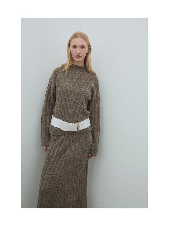 Vila - Palmikkoes kampsun Virelli Highneck - FALCON DETAIL:MELANGE | Stockmann - photo 3