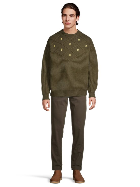 Drôle de Monsieur - La Maille Monogramme -villaneule - KAKI | Stockmann - photo 2