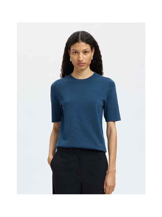 Selected - Slflura adīts džemperis ar īsām piedurknēm - KEY LARGO DETAIL:TONAL LUREX | Stockmann - photo 4