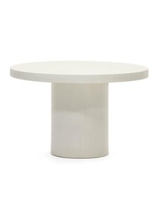 Kave Home - Aiguablava-ruokapöytä valkoinen ⌀ 120 cm - WHITE | Stockmann