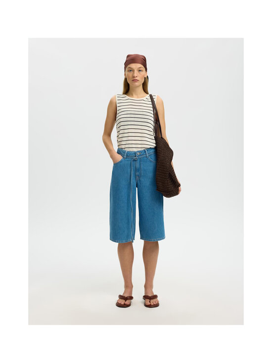 Selected - SlfMoon Striped -neuletoppi - BIRCH STRIPES:BLACK | Stockmann - photo 4