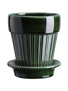 Bergs Potter - Simona- ruukku ja aluslautanen 12 cm - EMERALD GREEN EMERALD GREEN | Stockmann