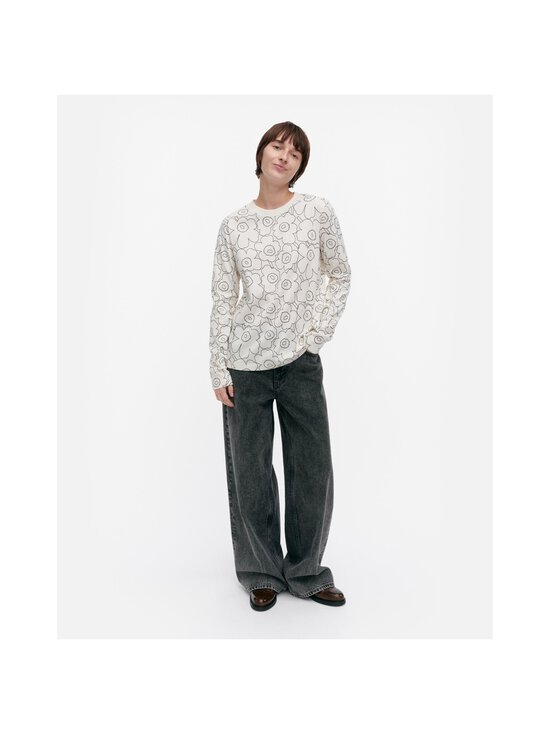 Marimekko - Sekunti Piirto Unikko trikotāžas krekls - 190 OFF WHITE, BLACK - photo 4 Marimekko - Sekunti Piirto Unikko trikotāžas krekls - 190 OFF WHITE, BLACK | Stockmann - photo 4
