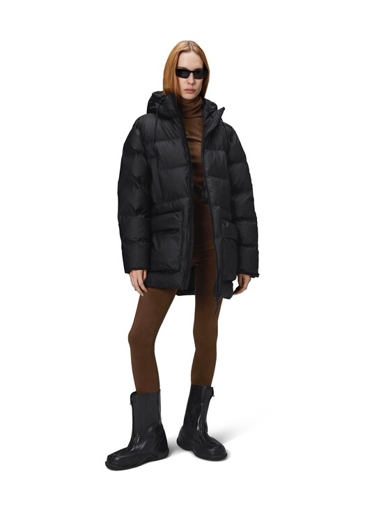 Rains - Rains Alta Long Puffer Cargo- toppatakki - 01 BLACK | Stockmann - photo 4