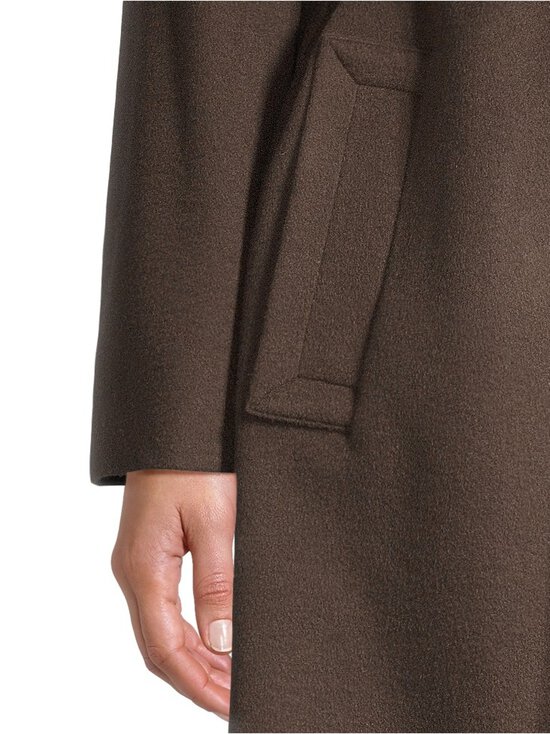 SAND Copenhagen - Clareta Belt Midi -villakangastakki - 294 DARK BROWN | Stockmann - photo 6