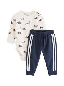 Lindex - Apģērbu komplekts Bodysuit & Trousers - 6842 BLUE | Stockmann