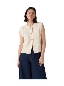 Levi's - Ines-palmikkoneuleliivi - 272 WHISPER WHITE | Stockmann