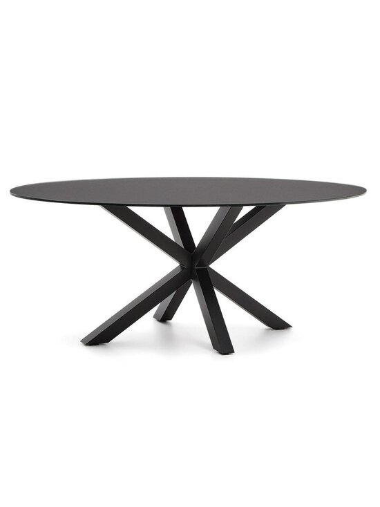 Kave Home - Argo-ruokapöytä musta ⌀ 200x100 cm - BLACK | Stockmann - photo 1