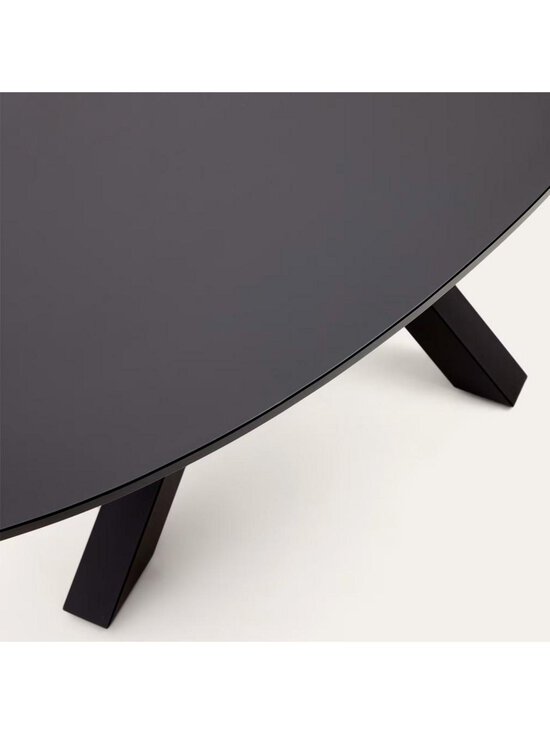 Kave Home - Argo-ruokapöytä musta ⌀ 200x100 cm - BLACK | Stockmann - photo 2