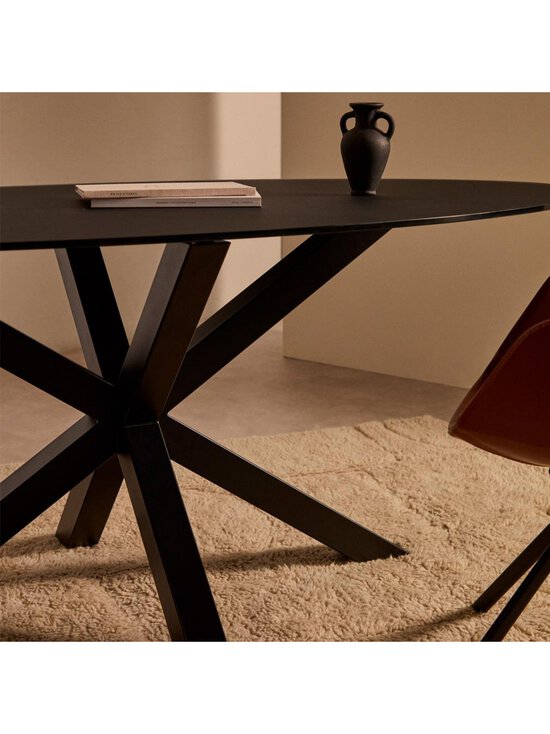 Kave Home - Argo-ruokapöytä musta ⌀ 200x100 cm - BLACK | Stockmann - photo 5