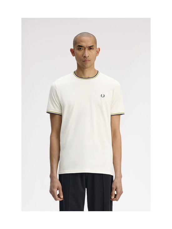 Fred Perry - Twin Tipped t-paita - 46A ECRU / TENNIS BALL YELLOW / ANCHOR GREY | Stockmann - photo 3
