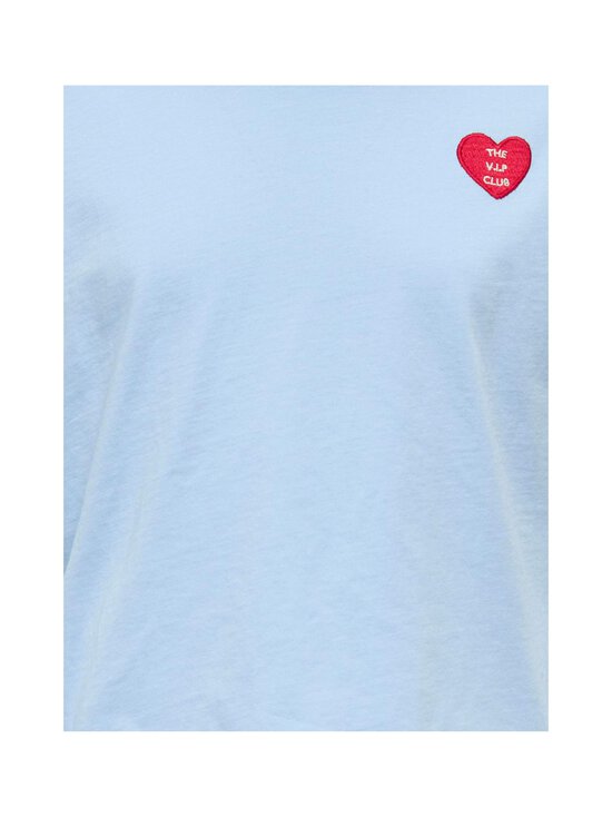KIDS ONLY - KogLivina Solid t-krekls - CASHMERE BLUE DETAIL:HEART HIGH RISK RED | Stockmann - photo 3