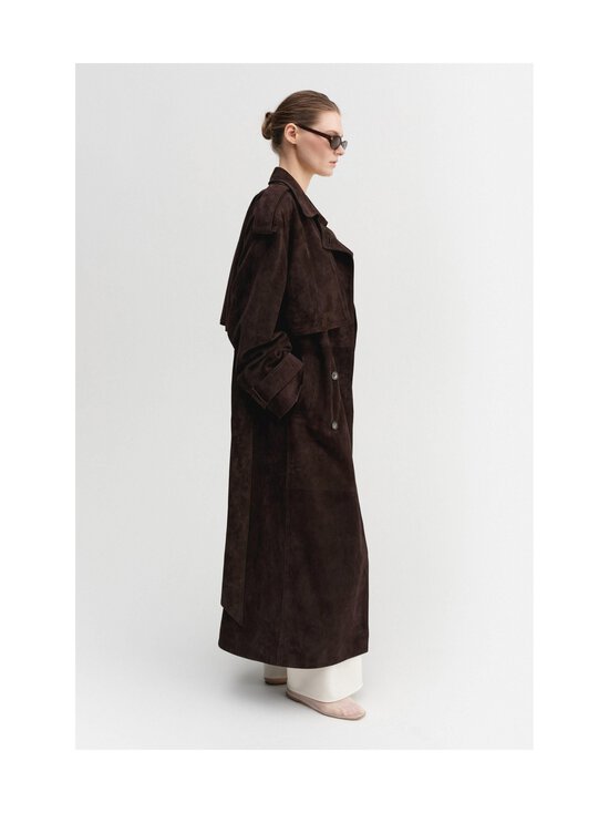 Almada Label - Sienna Suede -trenssitakki - CHOCOLATE - photo 2 Almada Label - Sienna Suede -trenssitakki - CHOCOLATE | Stockmann - photo 2