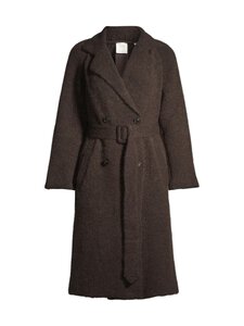 Marella - Elettra Melange -villakangastakki - 003 DARK BROWN | Stockmann