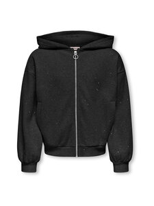 KIDS ONLY - KogOlivia Glitter -collegehuppari - BLACK DETAIL:SILVER GLITTER | Stockmann