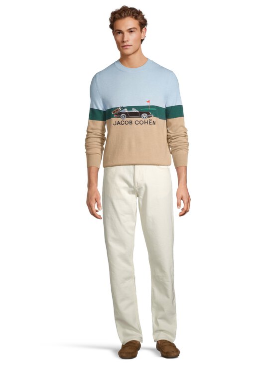 Jacob Cohen - Girocollo Lana Cashmere -neule - 0762A AZZURRO/VERDE/BEIGE | Stockmann - photo 2