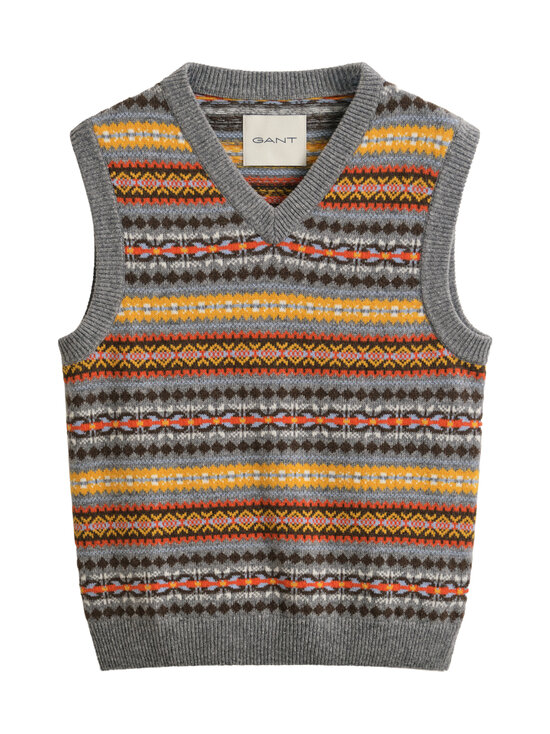 GANT - Kootud vest Fair Isle - 105 MULTICOLOR | Stockmann - photo 1