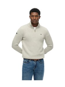 Superdry - Half Zip -neule - 07Q GREY MARL | Stockmann